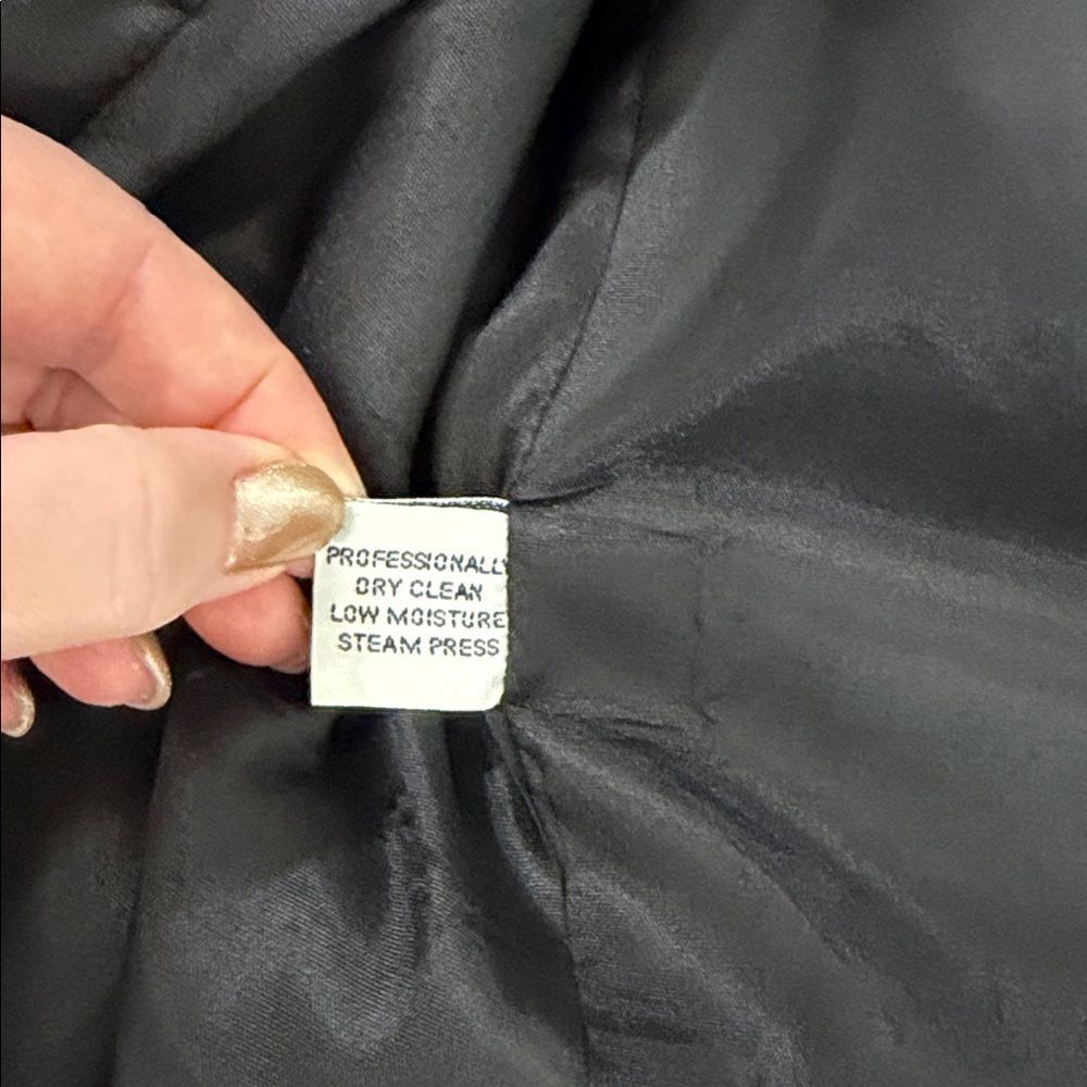 Greg Adams Black Wool Blazer Jacket Women’s Size 13/14 Classic Tailored - Picture 13 of 13